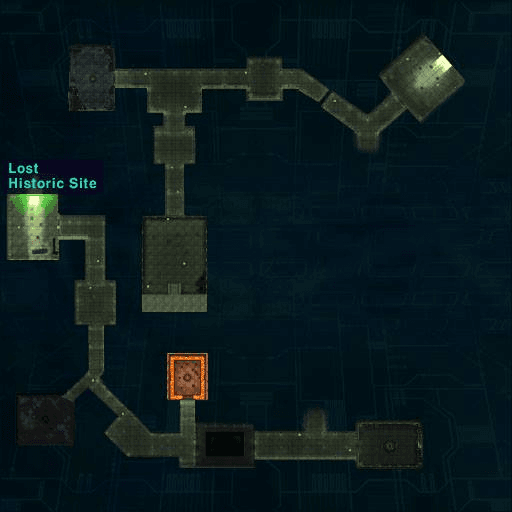 Lost Historic Site map