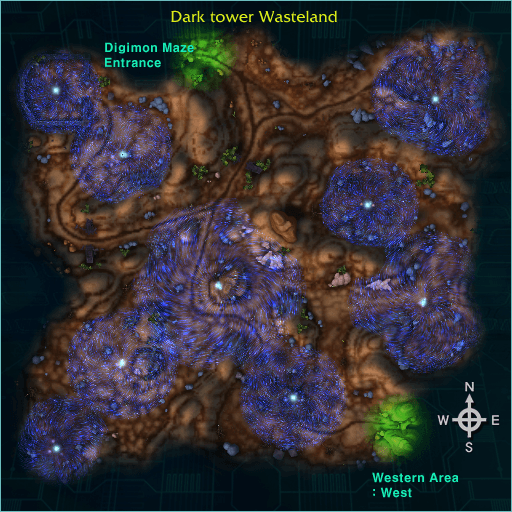 Dark Tower Wasteland map