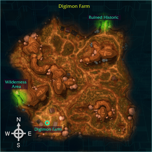 Digimon Farm map
