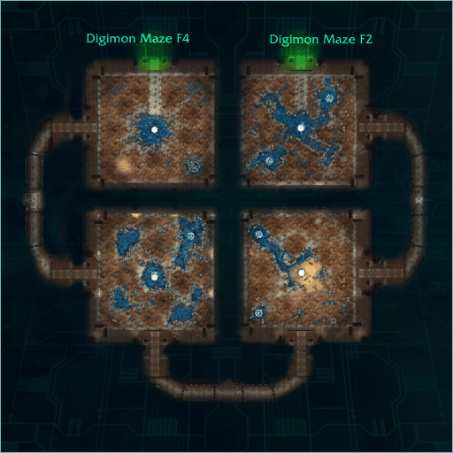 Digimon Maze F3 map