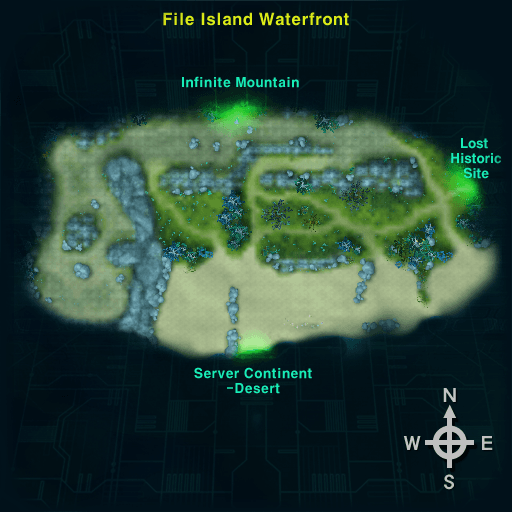 File Island Waterfront map
