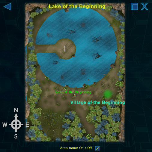 Lake of the Beginning map