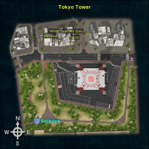 Tokyo Tower map