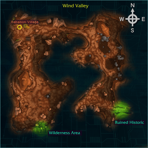 Wind Valley map